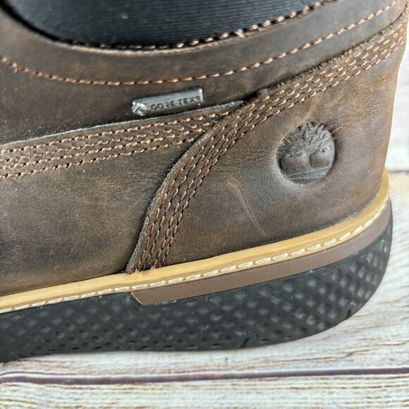 Timberland Cross Mark Gore-Tex Boots Mens 11 AeroCore PT Chukka Lace Up Brown - Picture 6 of 12